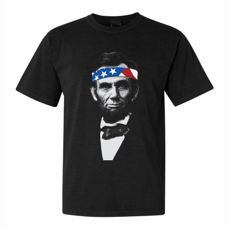 Rowdy Abe Lincoln American Flag Bandanna T-Shirt